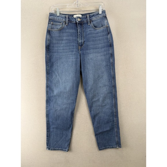 Abercrombie & Fitch Denim - Abercrombie & Fitch A&F Mom Jeans High Rise Cropped Straight Leg Blue 29/8R